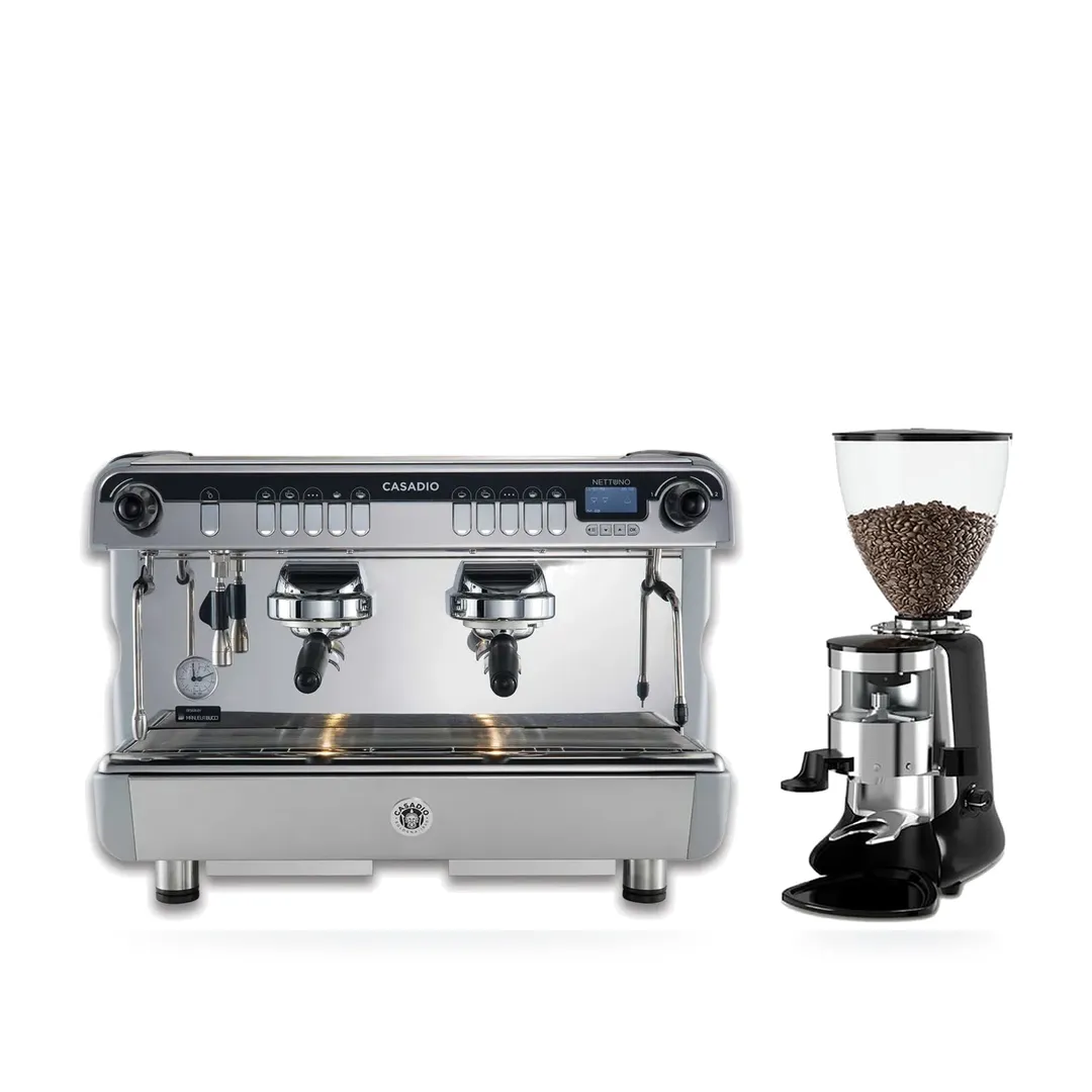 Combo Casadio Nettuno 2G + HeyCafe HC600 V2 — combo máy pha và máy xay cà phê