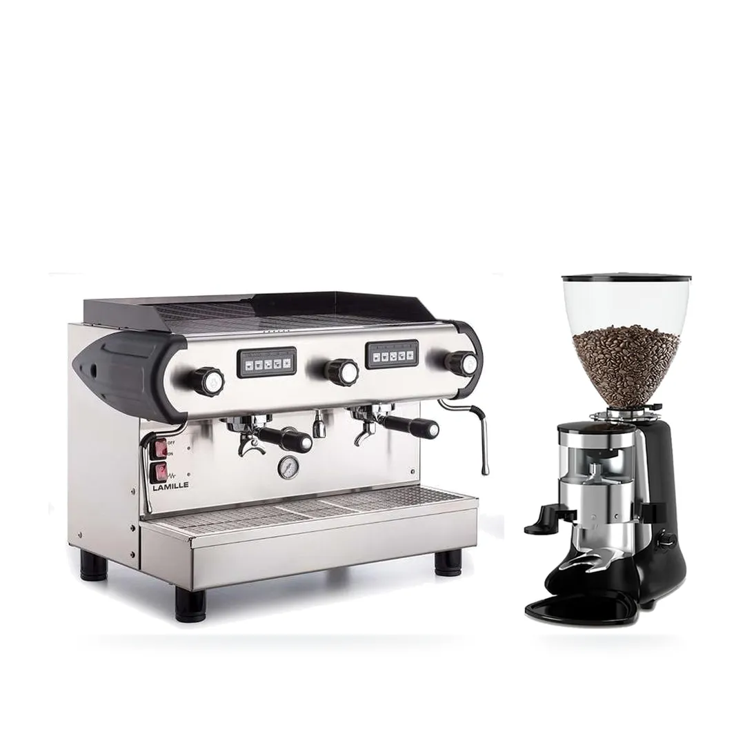 Combo La Nuova Era LaMille L1000 2G + HeyCafe HC600 V2 — combo máy pha và máy xay cà phê