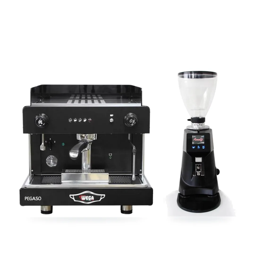 Combo Wega Pegaso 1G + Amalfi A80 — combo máy pha và máy xay cà phê