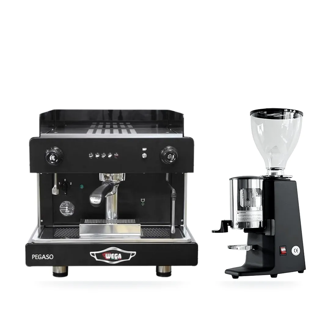 Combo Wega Pegaso 1G + Carimali X010 — combo máy pha và máy xay cà phê