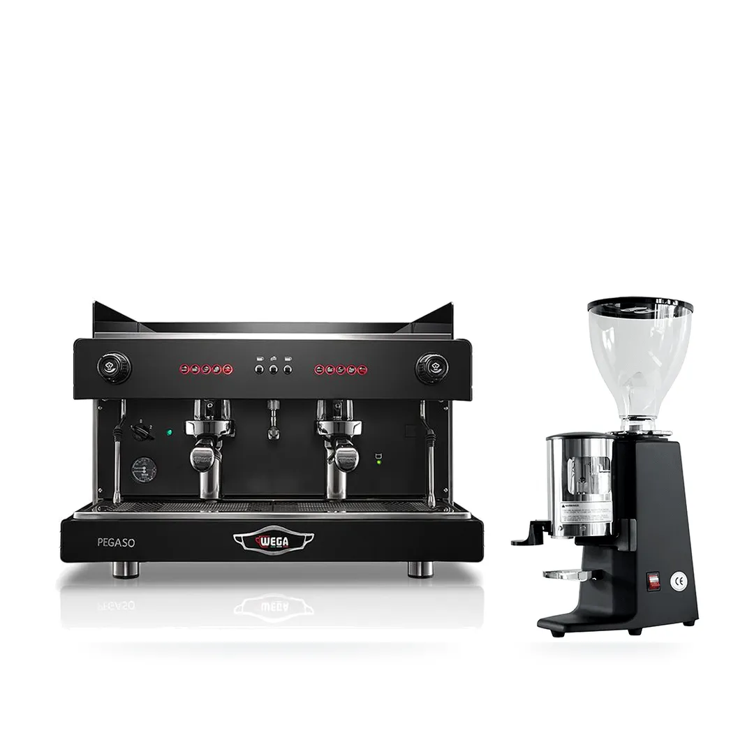 Combo Wega Pegaso 2G + Carimali X010 — combo máy pha và máy xay cà phê